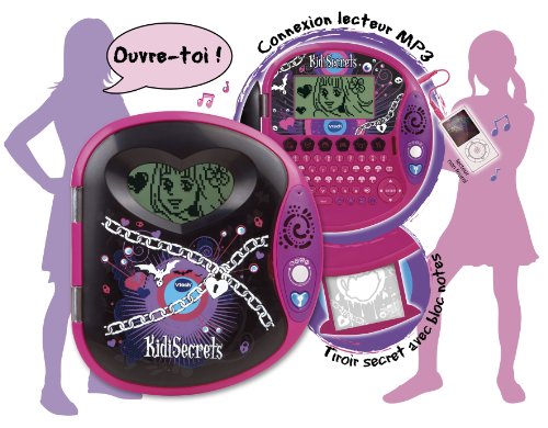 Imagen principal de Vtech 133475 Kidi Secrets 2 - Diario secreto electrónico, color negro y rosa (versión en francés)