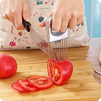 Best Zwiebelhalter Tomate Schneide Fleischhammer Edelstahl Küche Gadgets Gemüse Werkzeuge Kochen Werkzeug Küche Zubehör - 6