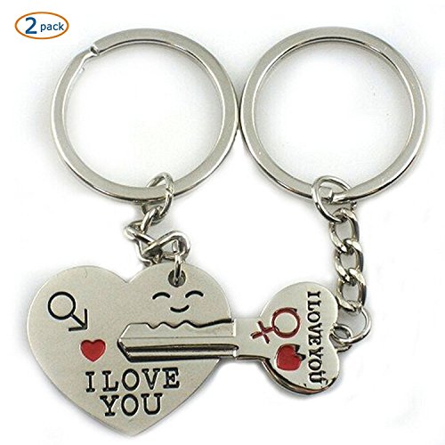 Oliadesign World Pride Key to my Heart cute Couple Love Keychain Ring (Arrow)