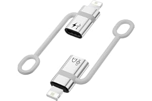 LIAOAN USB C auf Lightning Adapter,Lightning OTG Adapter,geeignet für den Anschluss zwischen Mobiltelefonen,Tablets und USB-Flash-Laufwerken,Mikrofonen,Kartenlesern,Soundkarten,Mäusen und Tastaturen-weiß