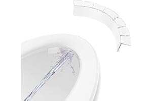 CLOCKJUAN Transparenter Toilettensitz Spritzschutz Töpfchentraining Spritzschutz Wasserdichter Urinabweiser für Kinder und Erwachsene, Töpfchensitze