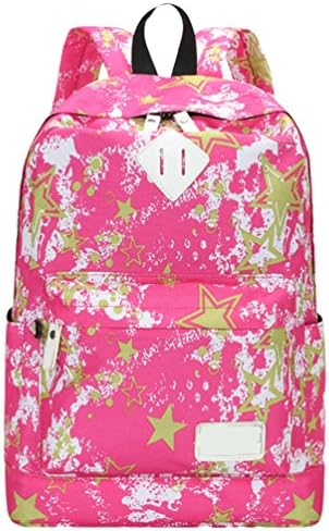 WanYang 3 Pieces Fashion Travel Canvas Rucksack Backpack School Shoulder Bag 3 Set Casual Lightweight Bag (3 PCS)