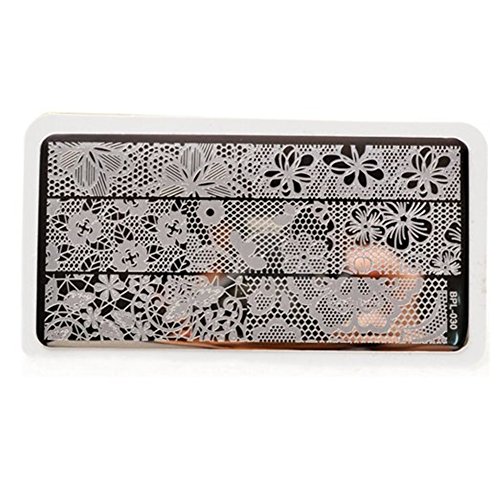 Born Pretty Nail Art Stamp Template Image Plate Hollow Lace BP-L030