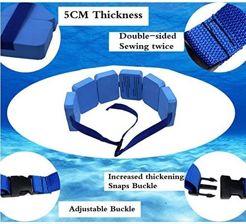 Dometool UK Training Aid Waist Pool Float Kickboard Foam Floating Belt Swim Waist Belt EVA Waistband Buoyancy Swimming Belt for Adult