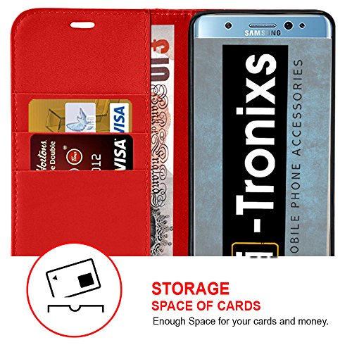 Motorola Moto E4 h  lle  Tasche  Telefonkasten   rot  Abdeckung f  r Motorola Moto E4 Geh  use aus robuster Kohlefaser Buchstil PU Leder Geldb  rse el