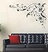 Produktbild Oderin Art Wandbild Aufkleber schwarz Vine Blume Wandaufkleber Wandbild Wand Aufkleber für Home Wand-Kleiderschrank Decor