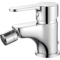 GRIFEMA PORTO-G15003 | Einhebel-Bidetmischer, Bidetarmatur, Kugelgelenk-Auslauf, Komforthöhe, Chrom