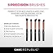 Rose Gold 10 Piece Professional Kabuki Contouring Makeup Brush Set with Taklon Synthetic Hair for Face, Cheeks and Eyes, Liquid Cream Powder Mineral Make Up, BONUS Complexion Beauty Sponge Blender