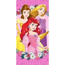 Serviette De Plage Ou Drap De Bain Princesse – Dimensions 70x140 Cm, 100% Coton, Produit Officiel