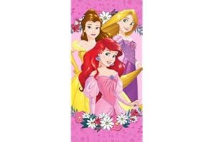 arlis Drap de Plage Princesse Disney ou Serviette de Bain Princesse Disney 70 X 140 Cm en Coton (Serviette Princesse Disney)