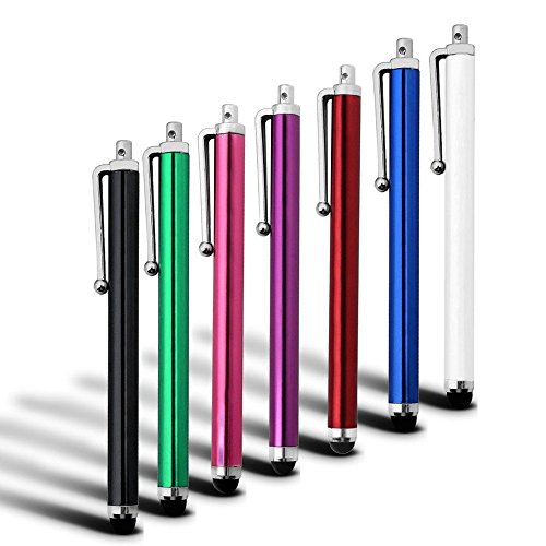 Samsung Galaxy S7 Edge( plus ) Hülle Abdeckung Cover Case schutzhülle Tasche Kapazitive großen Touchscreen Stylus Pens 7-Pack (Mixed Colours)