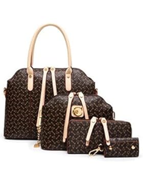 4er Set Damentaschen Clutch Umhängetasche Geldbeutel Schlüsseltasche für Sport Fitness Ausgehen Party Geburtstag...