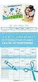 Foto-Bastel-Familienplaner 2017 - Bastelkalender / Do it yourself calendar (21 x 45) - datiert - 5 Spalten - mit Ferienterminen by 