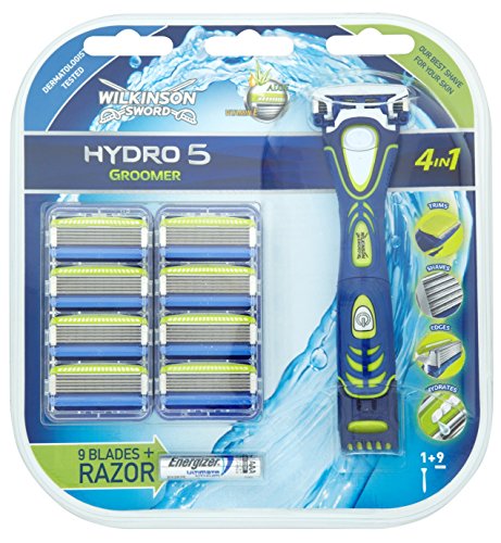 Wilkinson Sword Hydro 5 Groomer Razor and 9 Blades