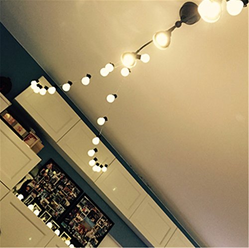 ERGEOB 10er LED Kugel Lichterkette warmweiß Edison-Glühbirne Lichterketten Batterie Betrieben - 7