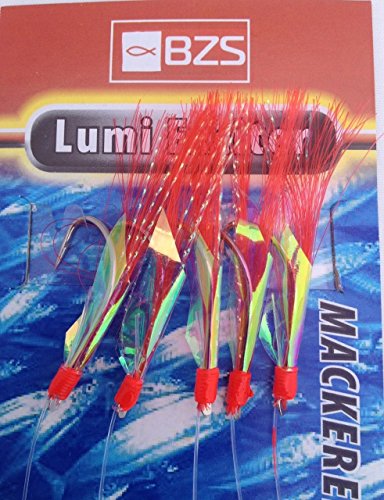 bzs 10 paquets d'Lumi Exciter maquereau plumes
