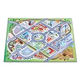 Leisure Spielteppich Stadt mit Flughafen - Rutschfest 100 x 150 cm