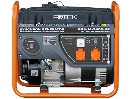 Rotek Benzin Stromerzeuger GG4-1A-3400-HZ (3,4 kVA / 2,8kW 230V 50Hz 1-phasig) - 2