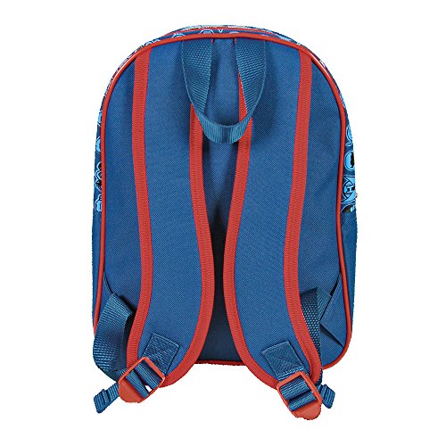 Petit Sac à dos Enfants Marvel Avengers - Cartable Scolaire Les Vengeurs avec Poche Avant - Sac d'école pour le jardin d'enfants - Bleu - 31x24x12 cm - Perletti