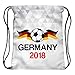 Produktbild Hanessa Deutschland Jutebeutel Weltmeisterschaft Fußball WM Sportbeutel Tüte Rucksack Beutel Tasche Gym Bag Gymsack Fashion Sport-Tasche Einkaufs-Tasche Weltmeister 2018 RU-DE01