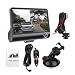 Produktbild Auto Dash Cam, 4 Zoll 3 Objektiv Auto Dashboard Kamera mit Bewegungserkennung Rearview, DVR 1080P Full HD Video Autofahren Recorder, für Video Loop Recording Dashboard, in G-Sensor, Park-Monitor gebaut