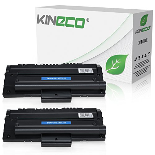 2 Toner kompatibel zu Samsung SCX-4100, SCX-4016, SCX-4216, SCX-4116 - SCX-4100D3/ELS - Schwarz je 3.000 Seiten