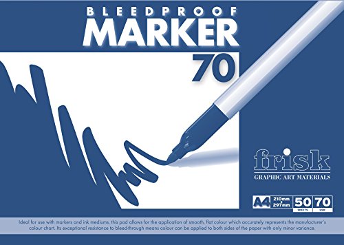 Frisk 70 gm verläuft nicht Marker Pad, A4, weiß