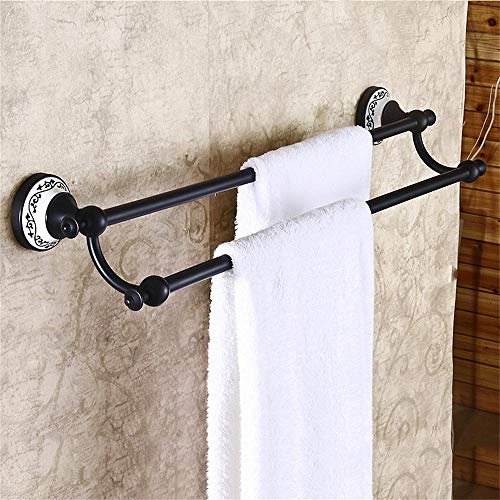 Preisvergleich Produktbild Gsive Yet Alle Schwarz Kupfer Bronze Druck Keramik Zweischicht Handtuchhalter Europäischen Hängen Handtuch Retro Stil Turm Handtuchhalter / Turm Türme