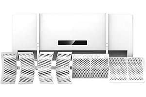 HpLive 8 fogli di deflettore d'aria AC per condizionatori d'aria montati a parete, parabrezza del condizionatore ac deflettore d'aria anti soffiaggio diretto copertura di scarico (con filtro a