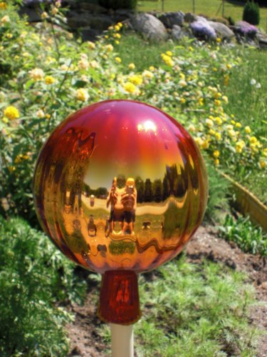 Gartenkugel (R26) Rosenkugel Gartenkugeln Rosenkugeln Glas 25 cm groß (auch mit Rosenkugelstab -Gartenstecker erhältlich) - 2