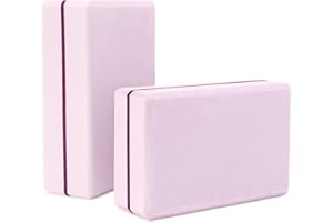 Fiita Hochstabiler Yoga Block- 2er Set Klotz auch für Anfänger Meditiation & Pilates, Fitness Zubehör Hilfmittel für Regeneration, Rücken, Dehnübungen & Blockaden Training, Zwei Blocks Stück