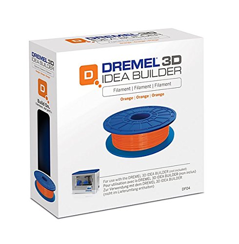 Dremel PLA Filament auf pflanzlicher Basis hergestellt, recyclebar, 1,75 mm, 3D Drucker, orange, 26153D04JA - 3
