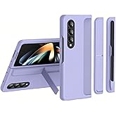 CoverZone Z Fold 7 ile Uyumlu &Ccedil;ok Fonksiyonlu Sert Plastik Telefon Kılıfı, İster Standlı İster Kalemlik B&ouml;lmeli Stand Olarak 