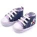 EXIU Baby Girl Boy Canvas Lace Shoes Anti Slip Soft Sole Prewalker Shoes 0-12M
