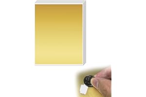 KGDUYC 5 piezas Pegatinas para rascar - 23,5 x 20 cm, para rascar, para hacer tarjetas rascables DIY (doradas)