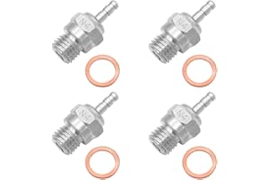 OGUNKE 4pcs Hot Glow Plug N4 Spark Nitro Engine Parts Replace OS for Traxxas Kyosho HSP HPI Redcat 1/8 1/10 RC Car Truck