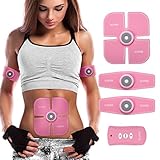 Muscle Toner, Charminer Abdominal Toning Belts EMS Abs Trainer, Body Fitness Trainer, Gym Workout And Home Fitness Apparatus For Women Rechargeable With USB