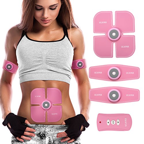 Preisvergleich Produktbild Elektrostimulation,Charminer Massage-gerät Elektrischer Muskelstimulation EMS-Training Muskelaufbau und Fettverbrennungn Home Fitness Machine leicht zu tragen für Damen Geschenk