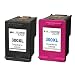 Produktbild Ink_seller 2er Set kompatible Tintenpatronen als Ersatz für HP 300 XL Druckerpatronen für hp deskjet d1660 d5560 d2560 f4580 f2480 f2420 tinte hp photosmart c4680 (Schwarz, Farbig)