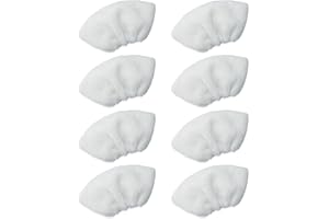 LEAD HOME Zestaw 8 ściereczek z mikrofibry do prania, do myjki parowej Kärcher EasyFix SC 2, SC 3, SC 4, SC 5 (8 dysz ręcznych)