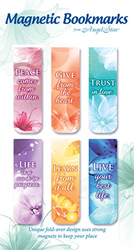 AngelStar Magnet Buchzeichen mit inspirierendem Text ENGLISH , 6er Pack - 3