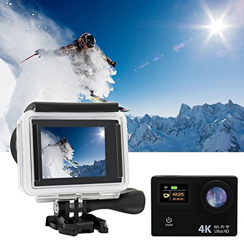 HTKJ Original 4K Dual Display Mini Ultra HD 1080P WiFi DV Action Waterproof Sports Camera||Wasserdichte Sportkamera Camcorder mit Fernbedienung ¡ - 5