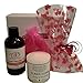Romantic Night In Gift Set with Sensual Massage Oil, Heart Bath Bomb and Scented Candle Ideal for Valentine or Couples Gift to share