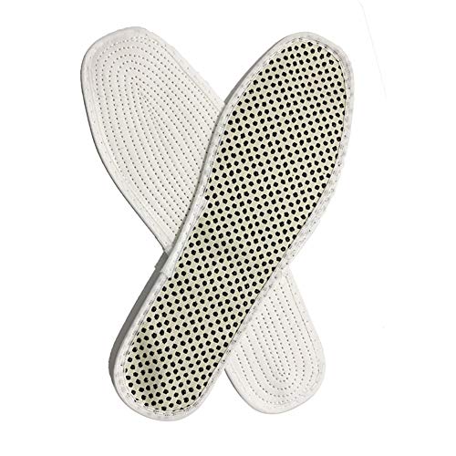 Harddo 1 coppia di solette riscaldanti per self-service, magnetiche e termiche, in cotone, nanotecnologia, anti fatica, per uomo e donna beige beige. 43