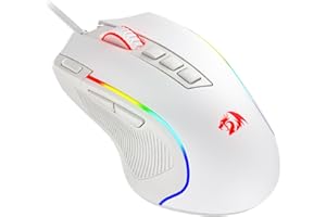 Redragon M612 Predator RGB mysz do gier, przewodowa optyczna mysz dla graczy 8000 DPI, z 11 programowalnymi przyciskami i 5 trybami podświetlenia, oprogramowanie obsługuje przyciski szybkiego