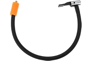 Briny River Adapter węża do pompowania opon M6 długość 40 cm do uchwytu zaciskowego do dyszy opon samochód motocykl rower pompka powietrza złącze węża