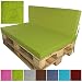 Produktbild proheim Outdoor Paletten-Kissen Paletten-Sofa Indoor / Outdoor schmutz- und wasserabweisende Paletten-Auflage Paletten-Polster für Euro-Paletten, Variante:Sitzkissen, Farbe:Apfelgrün