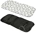 REVERSIBLE cotton & minky Pram INSERT, LINER covers Universal ( butterfly / black )