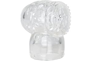 Easytoys Wand Collection - Magic Wand Masturbator Aufsatz für ihn - 7,5 cm einführbare Länge - Durchsichtig - für Magic Wand 