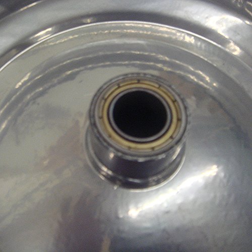 NEU Weiches PU Schubkarrenrad 400 mm Präzision Kugellager Vollgummi-Schubkarrenrad, inkl.Achse, EXTRA PROFIL PU Rad 400 mm Pannensicher - 2